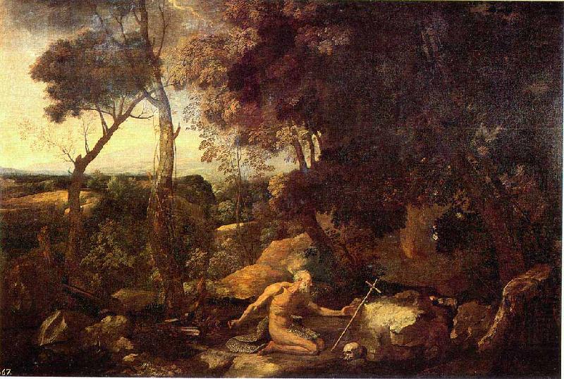 Paysage avec saint Jerome, Nicolas Poussin
